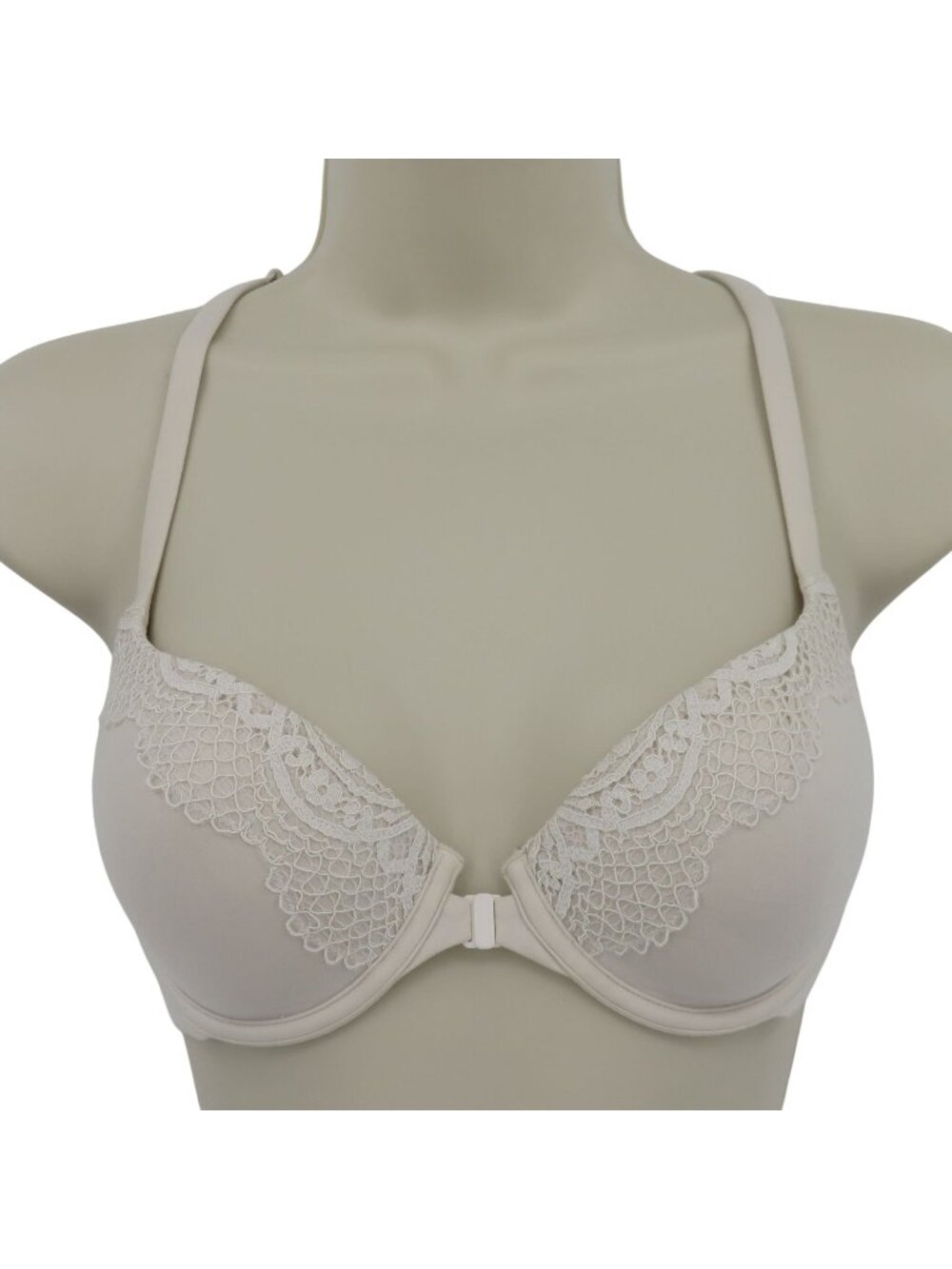 Victorias Secret 32D Body by Victoria Racerback Demi Bra Underwire Front Closure